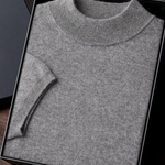 PREMIUM CASHMERE MOCK NECK T-SHIRT