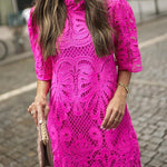 Reason To Smile Crochet Lace Mini Dress