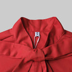 Puff Sleeves Bowknot Solid Color Stand Collar Blouses&Shirts Tops