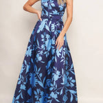SAPPHIRE FLORAL MAXI DRESS
