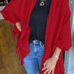 Casual Fringed Trim Irregular Cardigan Collar Outerwear(9 Colors)