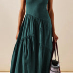 Boho Backless Sheath Skirt Resort Dress