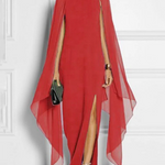 Loose Solid Color Round-Neck Maxi Dresses