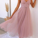 Margovil Backless Tie Waist Mesh Swing Maxi Cami Dress