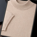 PREMIUM CASHMERE MOCK NECK T-SHIRT