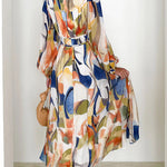Eclipse Season Printed Long Sleeve Flowy Maxi Dress
