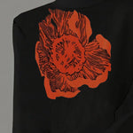 Flared Sleeves Long Sleeves Flower Print High Neck T-Shirts Tops