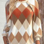 Sign | Checkered Knit with Button Detail