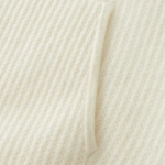 PURE EXTRA-FINE MERINO WOOL RIBBED ZIPPER HOODIE