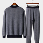 PURE EXTRA-FINE MERINO WOOL PATTERNED SET