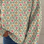 Valerie | Floral print turtleneck sweater