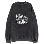 Winter Wonderland Warm Winter Wishes Vintage Sweatshirt