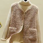 Loose Warm Lambswool Vest