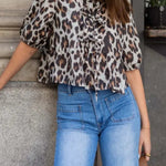 IVETTE LEOPARD BLOUSE