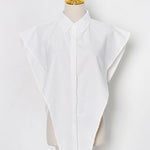 Original Solid Color Irregularity Geometry Blouse Tops