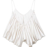 Margovil Spaghetti Strap Draped Satin Top