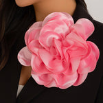 Flower Shape Solid Color Brooch Accessories
