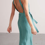 CHIC BUTTON OPEN BACK DRESS