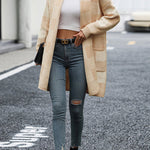 FINALLY FOUND YOU POCKET KNIT CARDIGAN - 4 COLORS