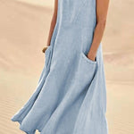 Women's Sleeveless Cotton Dress