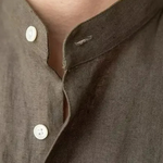 BRUNELLO SEASIDE LINEN SHIRT - Olive