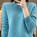 Margovil Crewneck Solid Comfy Pullover Sweater