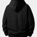 Relax Fit Corduroy Half-Zip Hooded Pullover