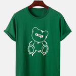 Melting Bear Print T-Shirt