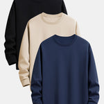 3 Pieces Basic Relax Fit Sweatshirt