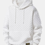 Relax Fit Checkerboard Jacquard Hoodie & Jogging Pants