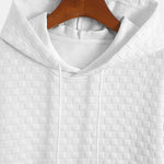 Checkerboard Jacquard  Arc Hem Hooded T-Shirt & Checkerboard Jacquard Shorts