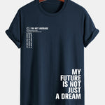 Regular Fit Positive Slogan Print Cotton T-Shirt