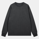 Basic Long Sleeve Ribbed Cuff T-Shirt