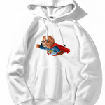 Superhero Bear Print Hoodie