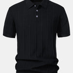 Stripe Jacquard Knit Polo