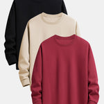 3 Pieces Basic Relax Fit Sweatshirt