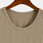 Wave Jacquard Textured Tank Top
