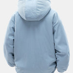 Teddy Corduroy Reversible Hooded Jacket
