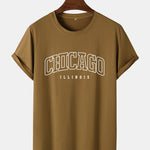 Chicago Print Arc Hem T-Shirt