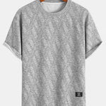 Relax Fit Diamond Jacquard T-Shirt