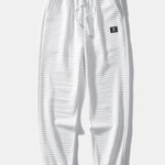 Short Sleeve Waffle Shirt & Drawstring Waffle Jogger Pants