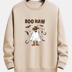 BOO HAW Cowboy Ghost Print Relax Fit Sweatshirt