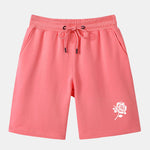 Rose Print Mid Length Shorts