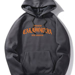 California Letter Print Hoodie