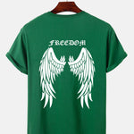 Wings Back Print T-Shirt