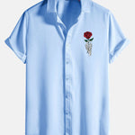 Rose Skull Print Shirt