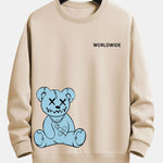 Worldwide Bear Print Relax Fit Sweatshirt