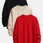 3 Pieces Basic Relax Fit Sweatshirt
