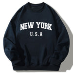 New York Print Relaxed Sweatshirt