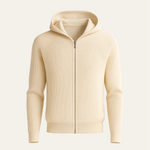 SIRO BEIGE CABLE KNIT HOODIE